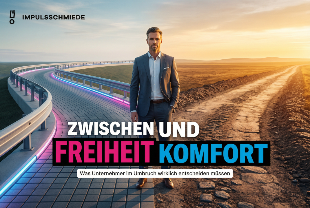 Impulsschmiede – Freiheit oder Komfort? Warum Unternehmer die falsche Frage stellen.